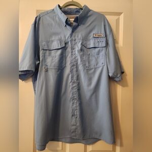 Columbia PFG mens short sleeve button up XL